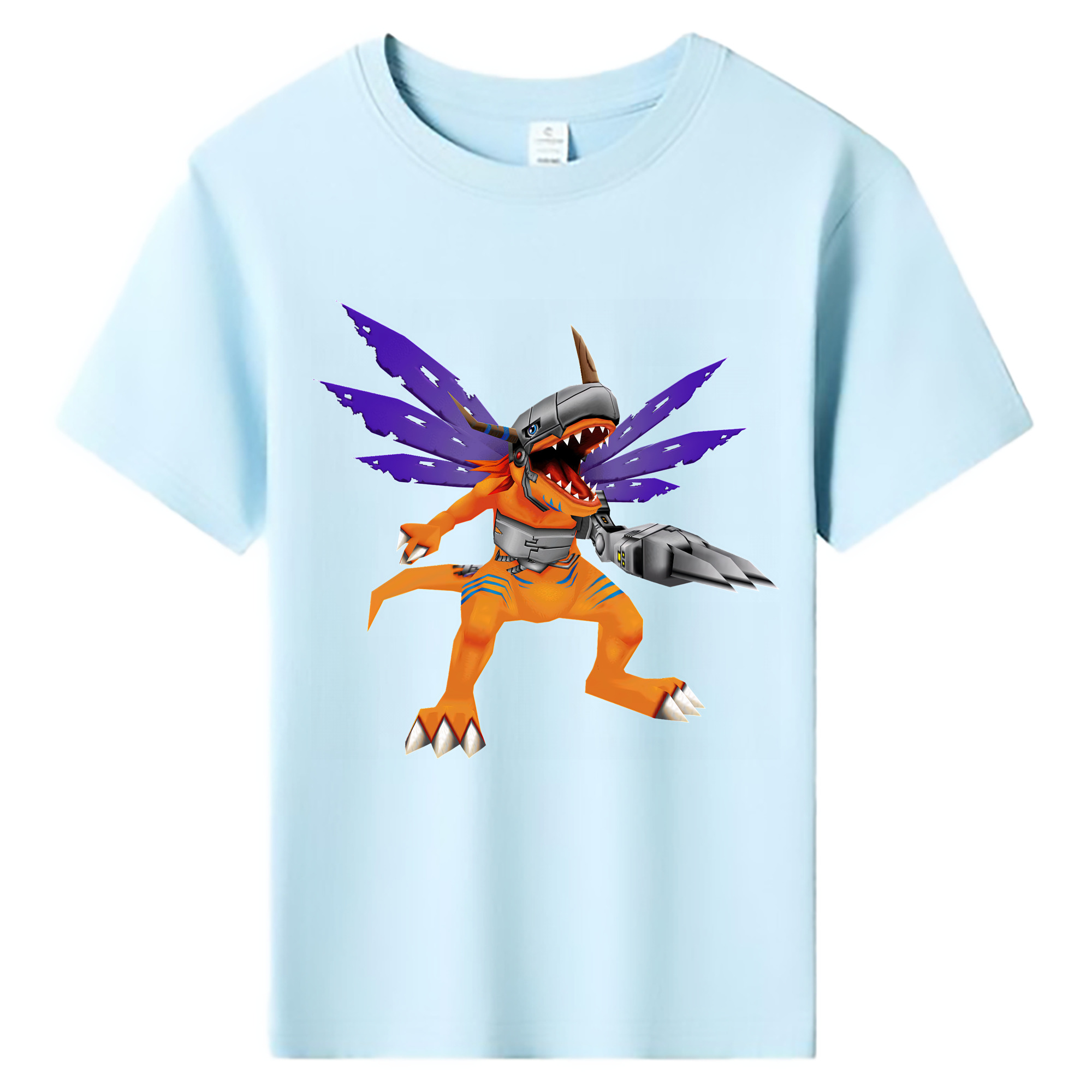 （画像用） Digimon デジタルモンスター/デジモン 綿100％キッズTシャツ（フロントプリント）